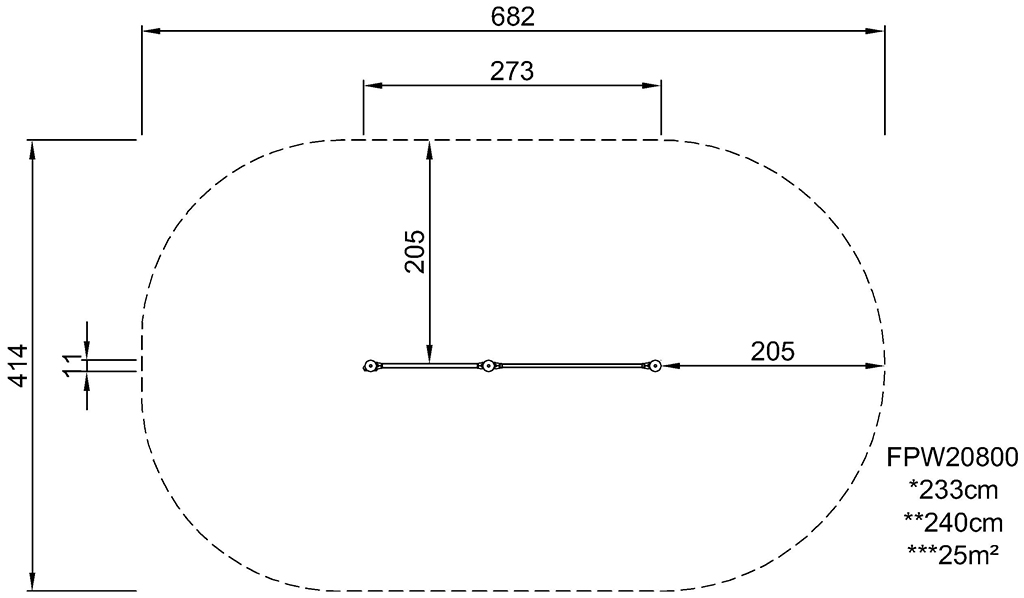 Pull-Up Station FPW208 Ansicht 3