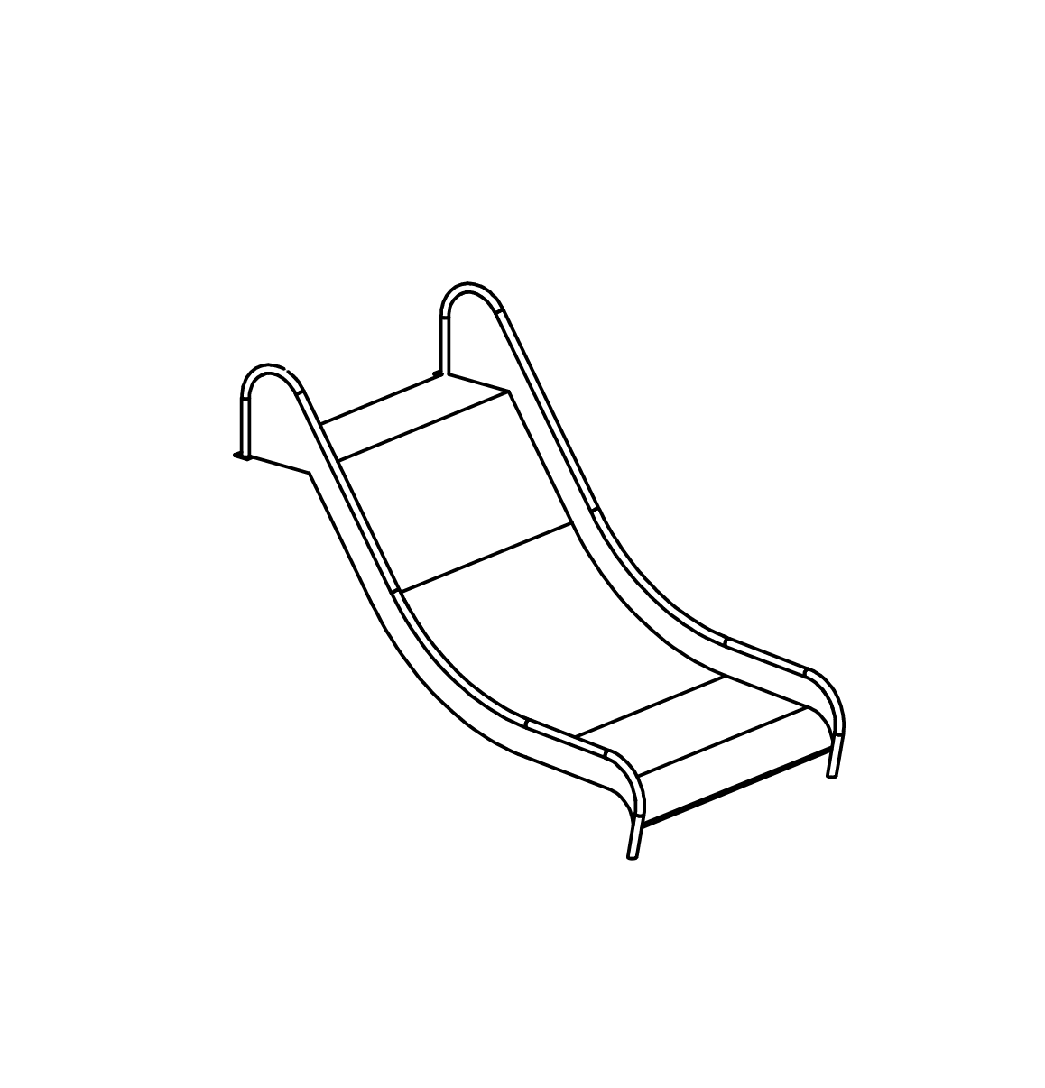 Edelstahlrutsche Ansicht 2