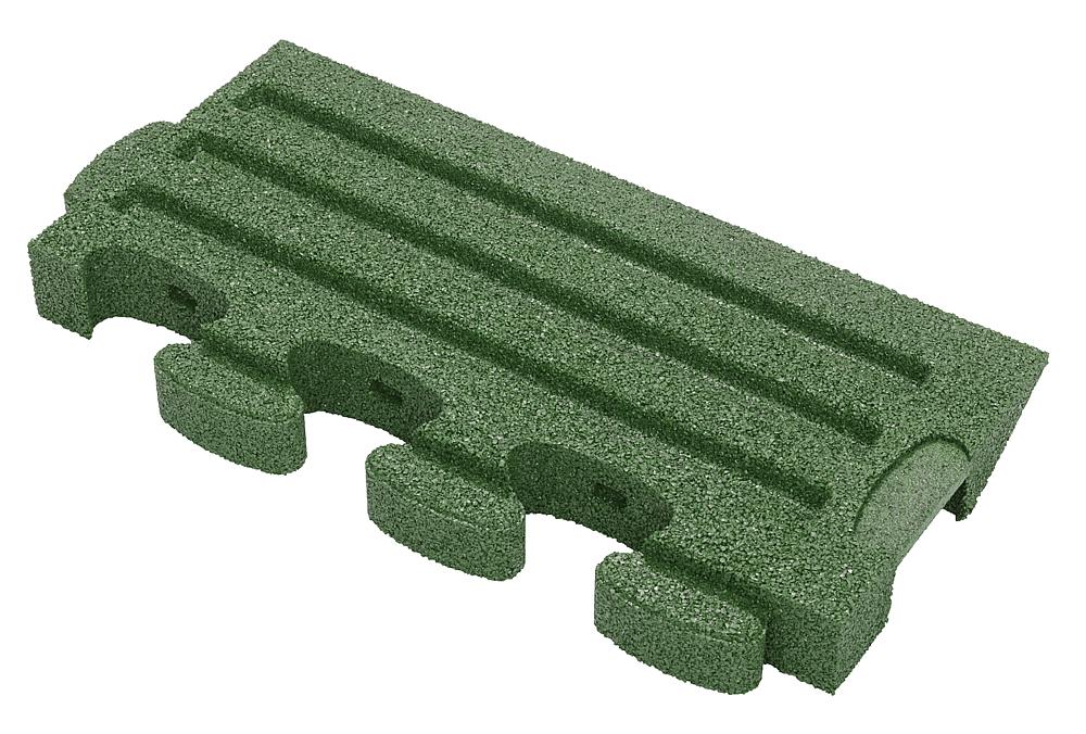Puzzle Mat 3D Randplatte angeschrägt ohne Zwischenelement 60 mm grün Ansicht 5
