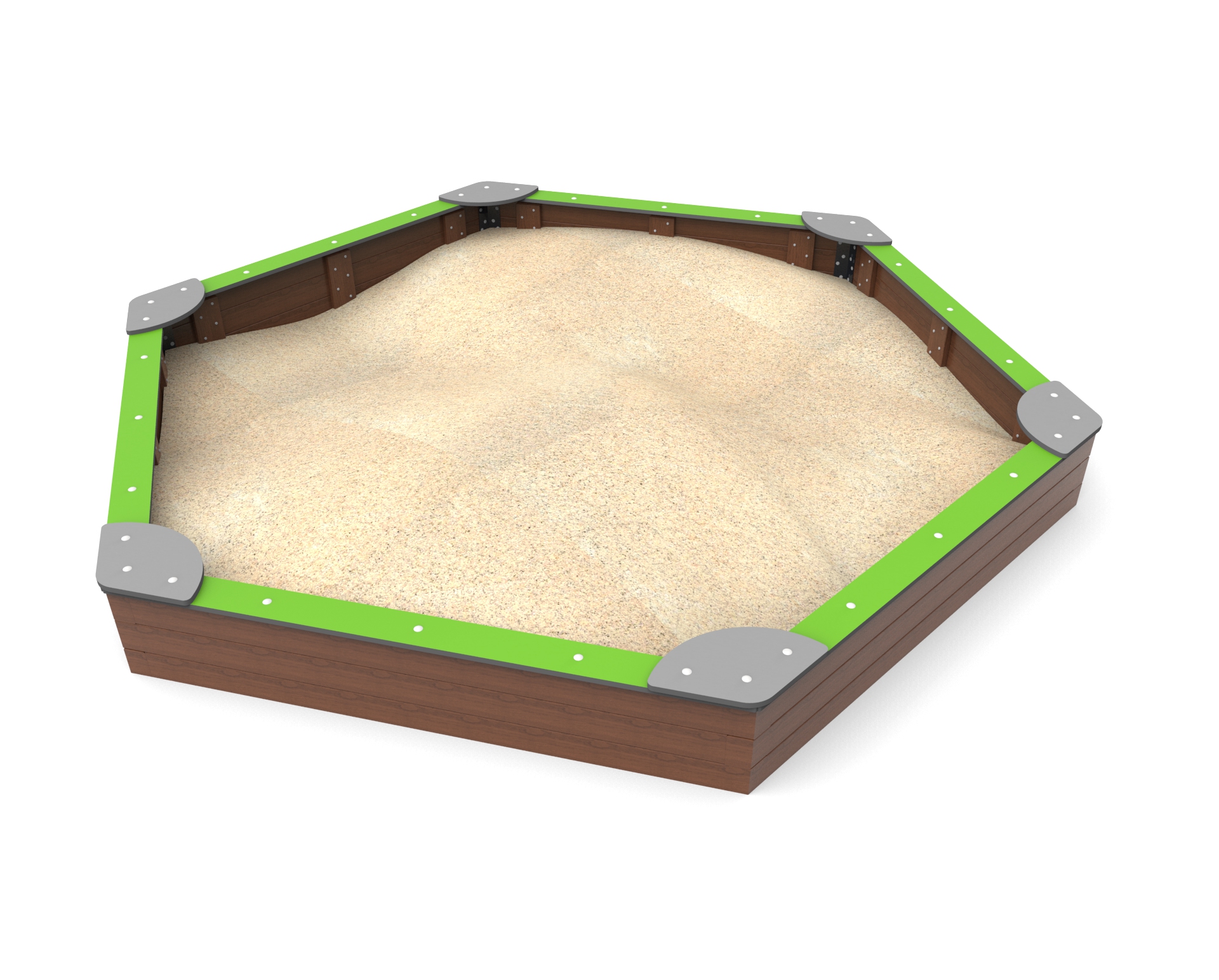 Sandkasten 3 Holz Ansicht 2