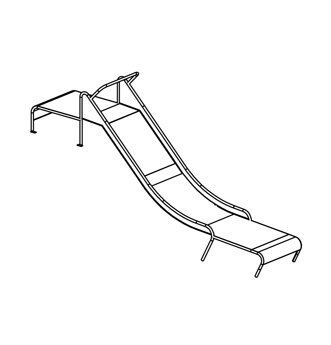 Edelstahlrutsche Ansicht 2
