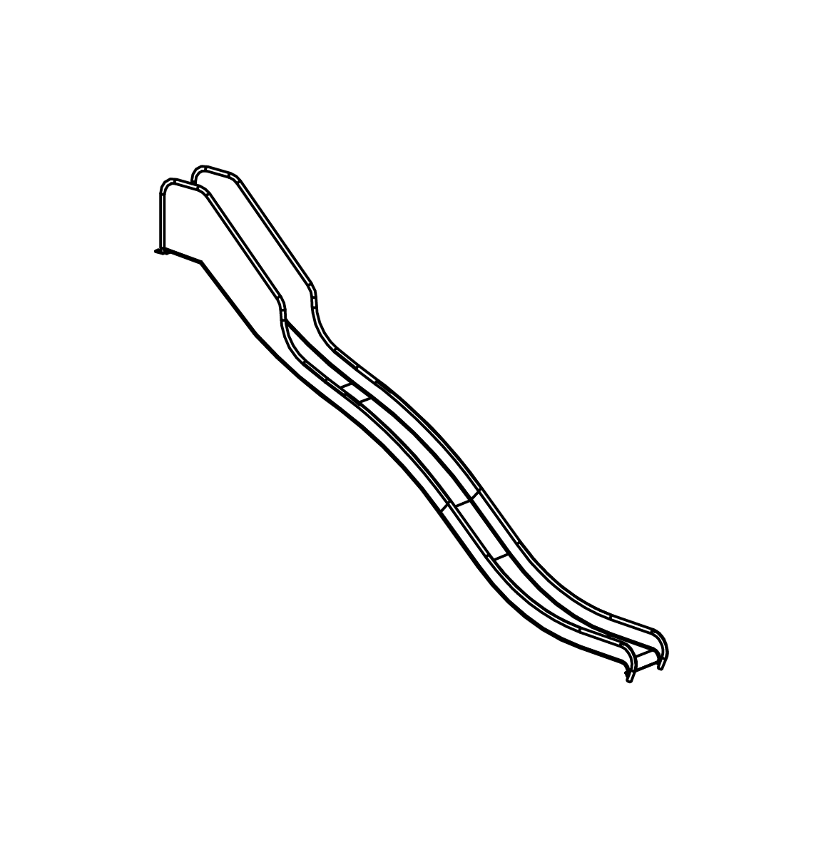 Edelstahlrutsche Ansicht 2