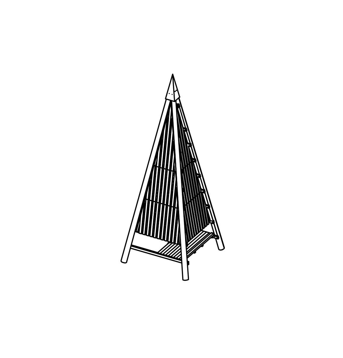 Mittelgroßer Pyramidenturm Ansicht 2