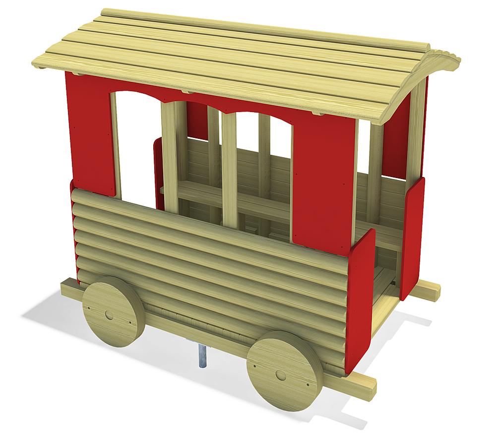Große Eisenbahn Waggon Ansicht 4