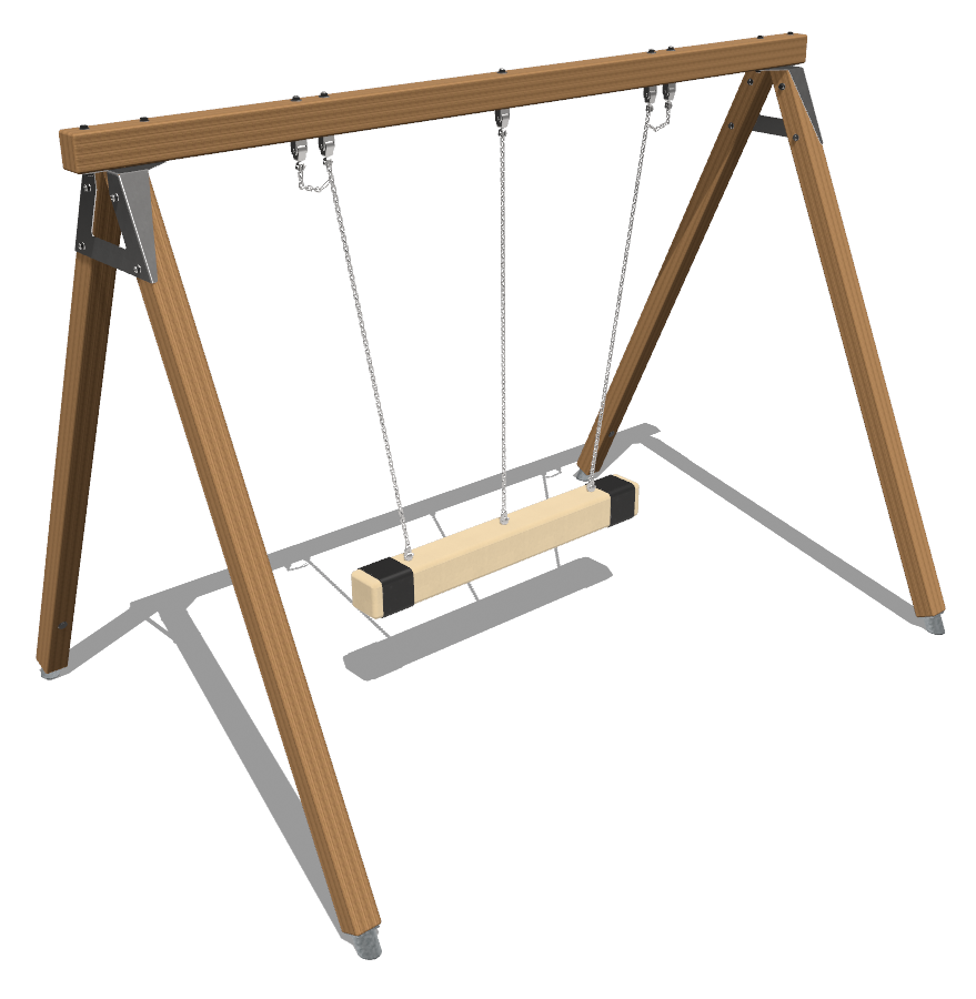 Partnerschaukel aus Kantholz Ansicht 5