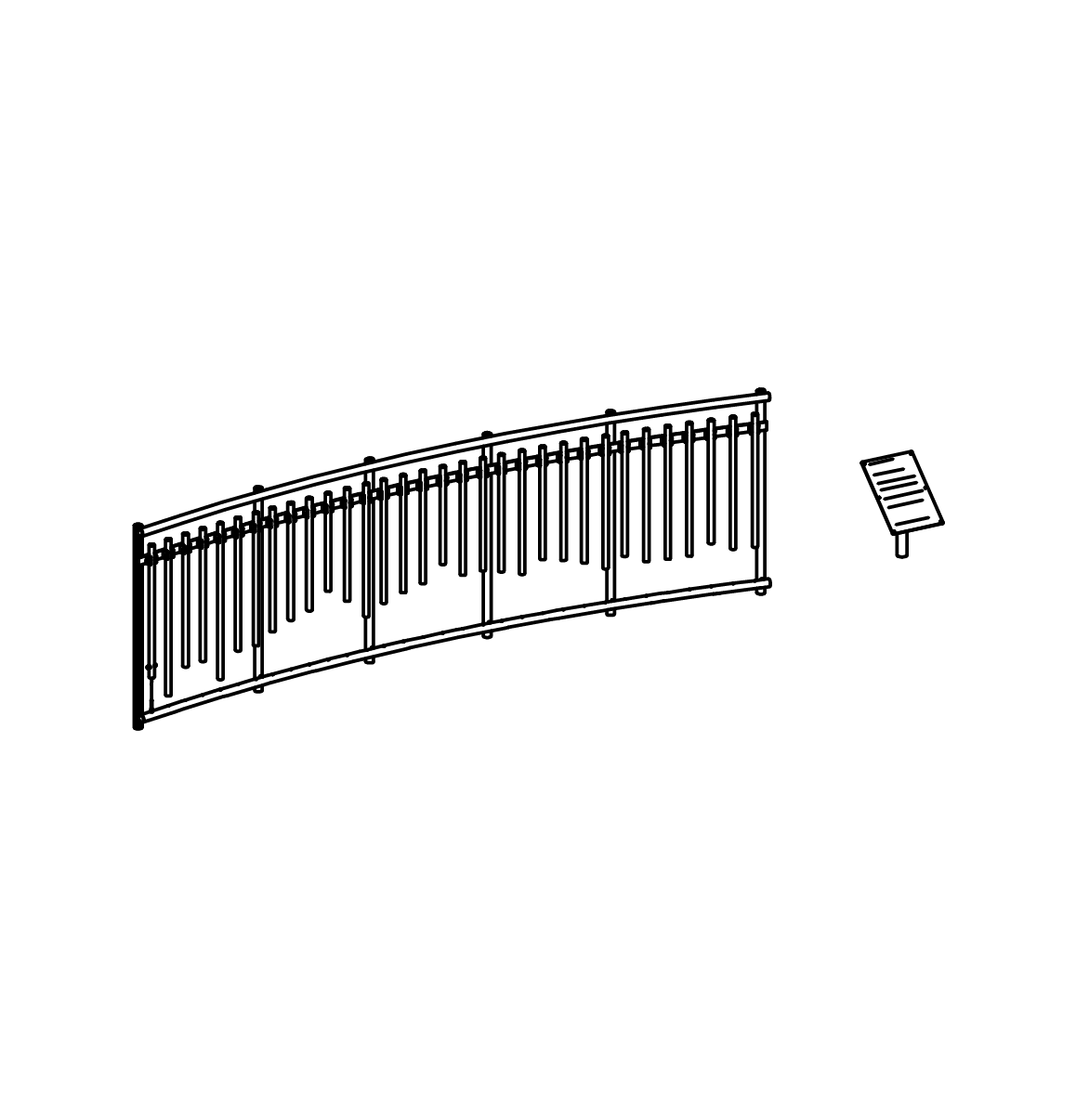 Klangzaun Ansicht 2