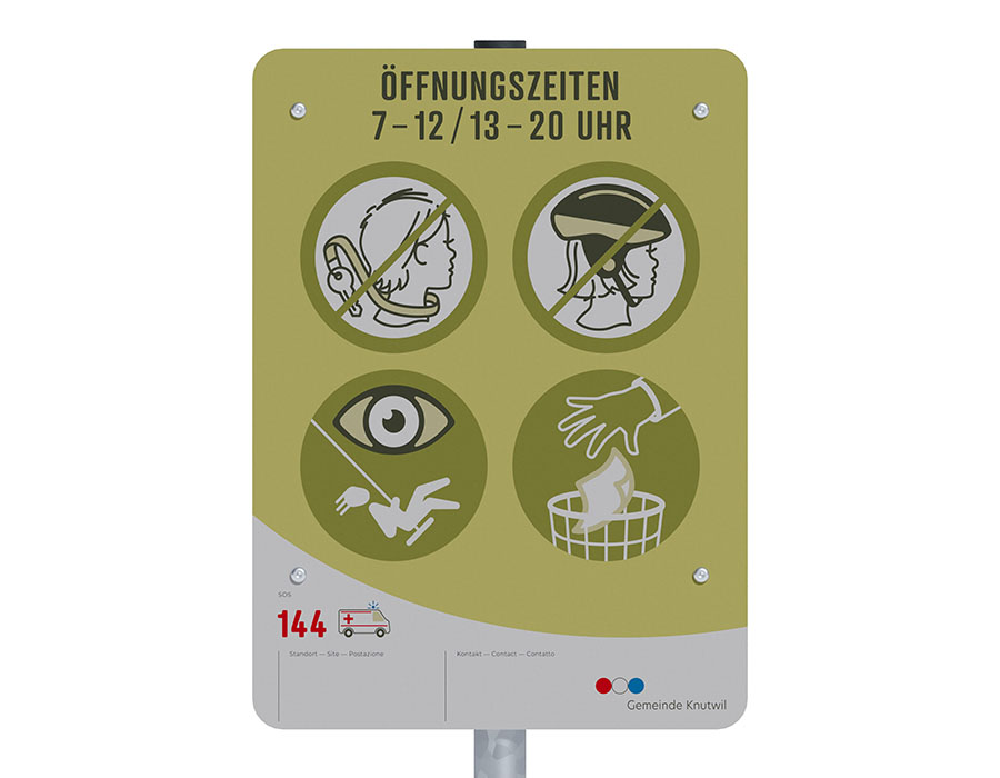 Spielplatztafel Design nach Wahl Ansicht 3