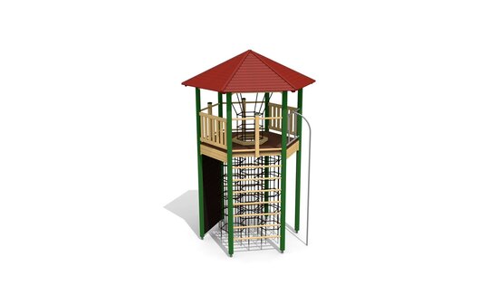 XL Sechseckturm 010 - farbig lasiert Ansicht 3
