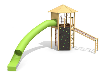 XL Sechseckturm 010 - farbig lasiert Ansicht 6