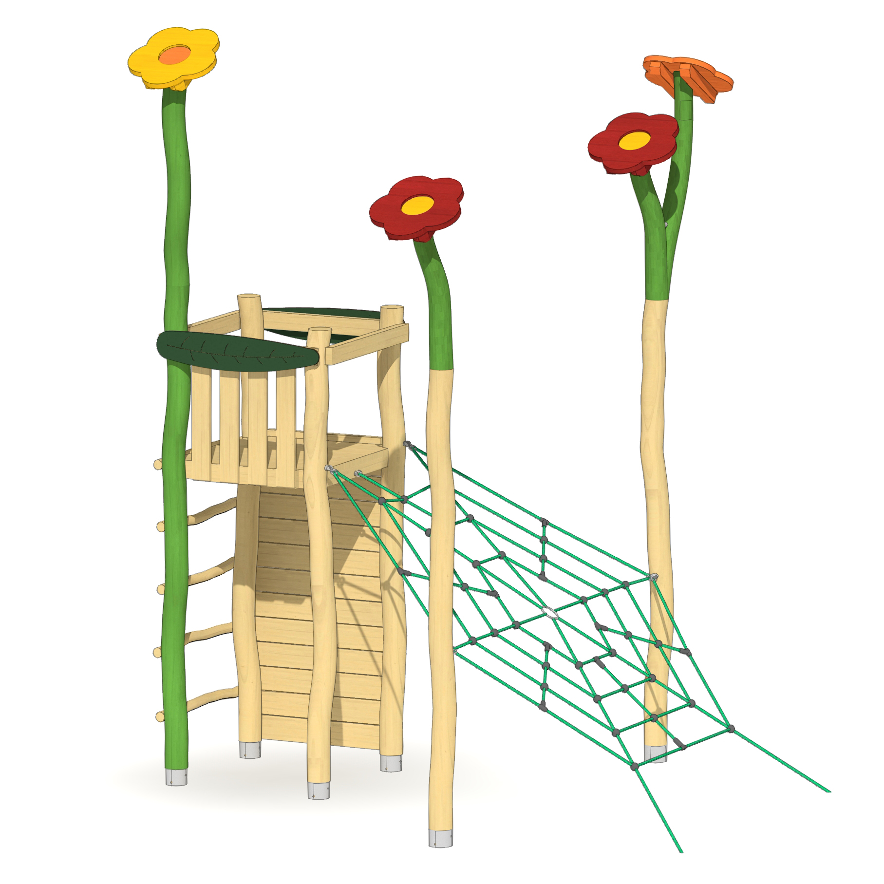 Spielanlage Blumenbeet Ansicht 2