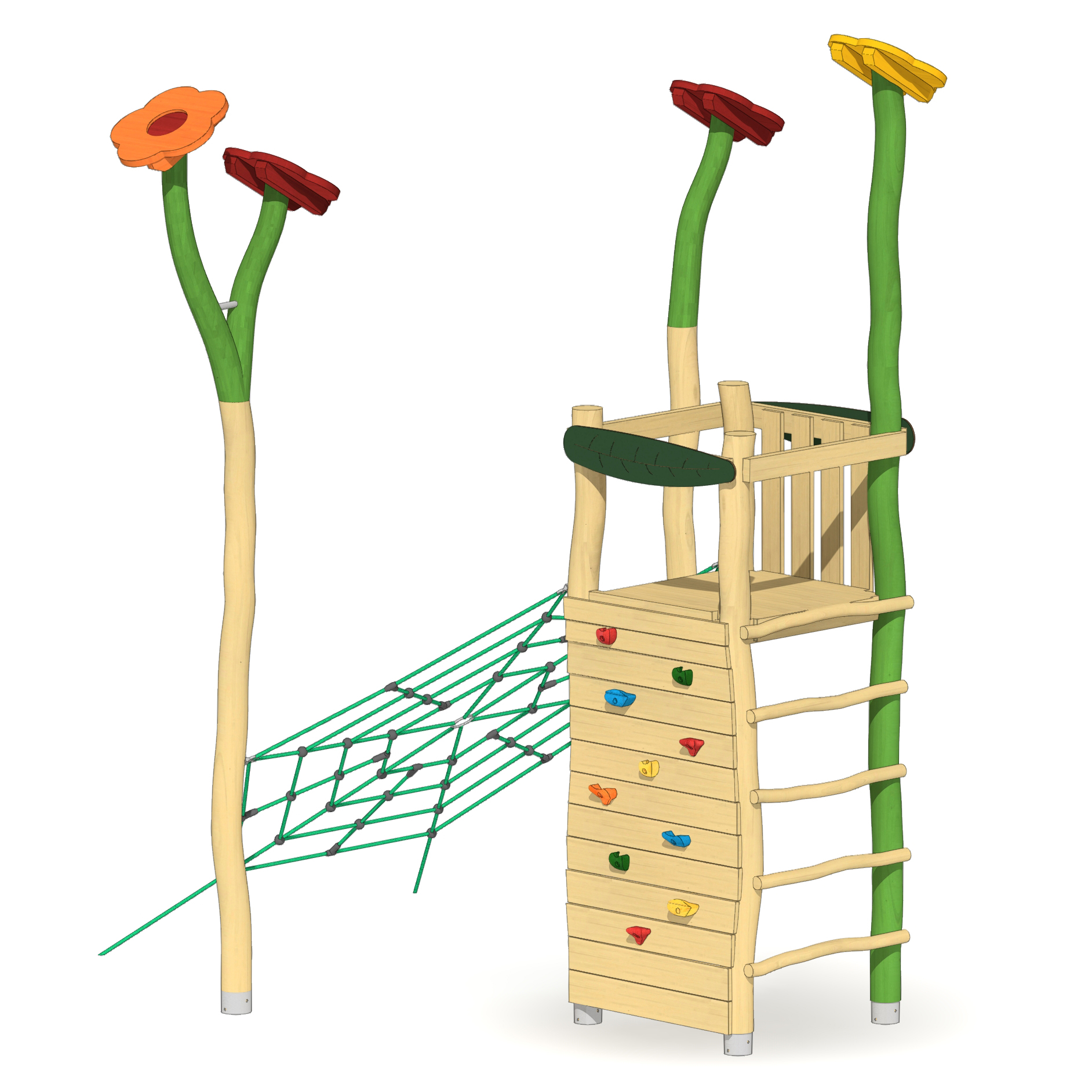 Spielanlage Blumenbeet Ansicht 4