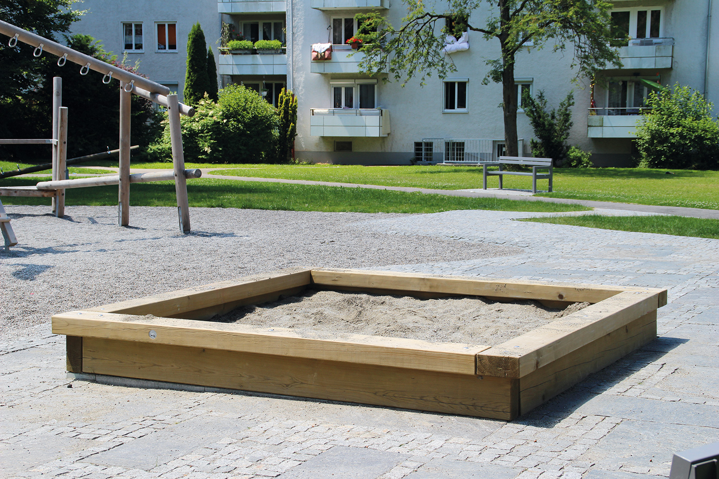 Sandkasten 075, 300 x 300 cm, doppellagig Ansicht 3