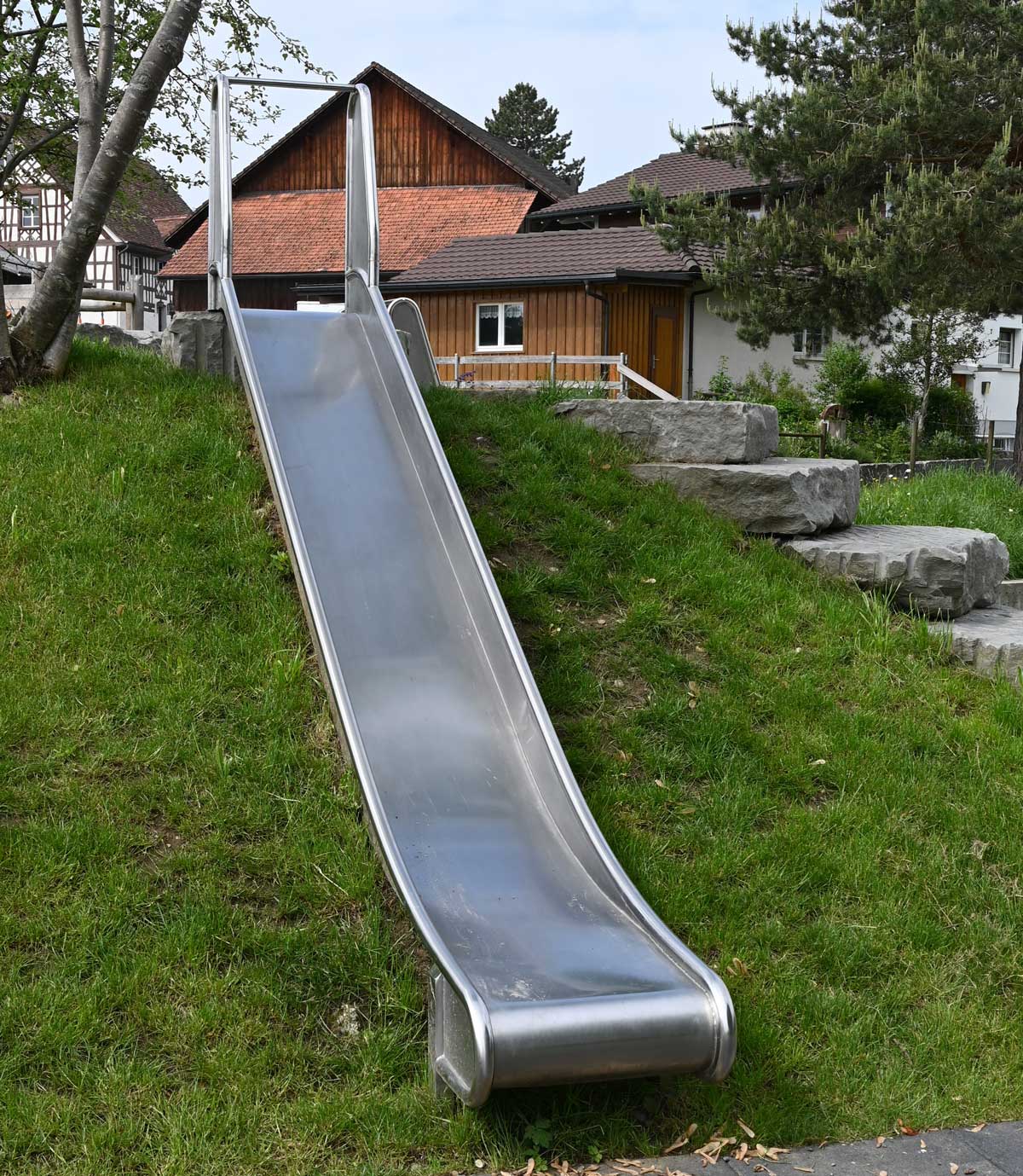 Hang-Metallrutschbahn gerade Ansicht 4