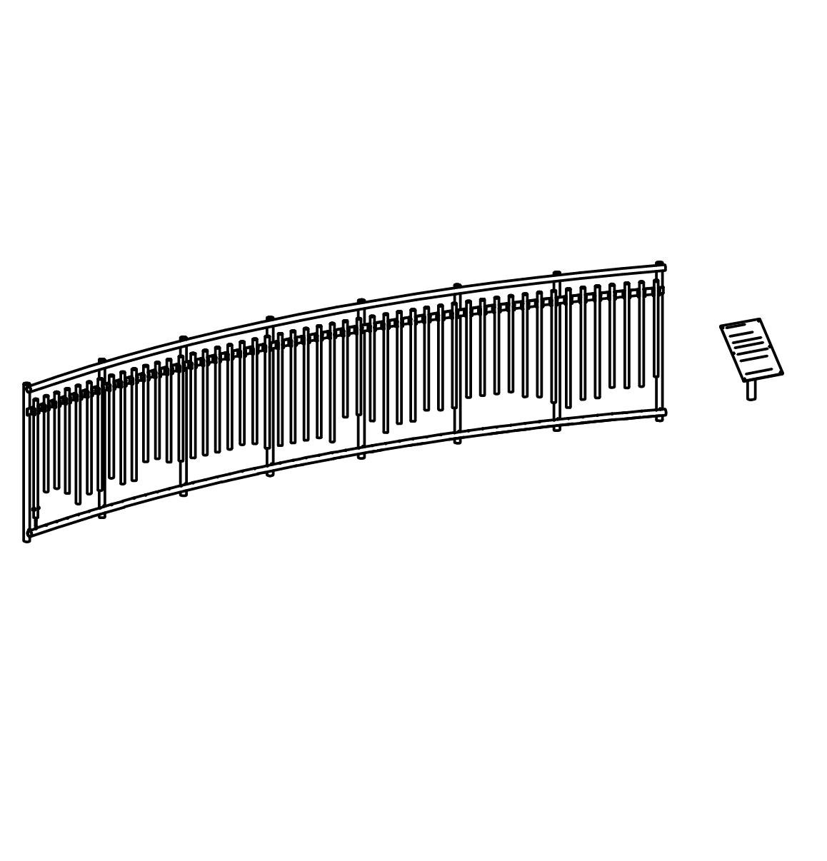 Klangzaun Ansicht 2