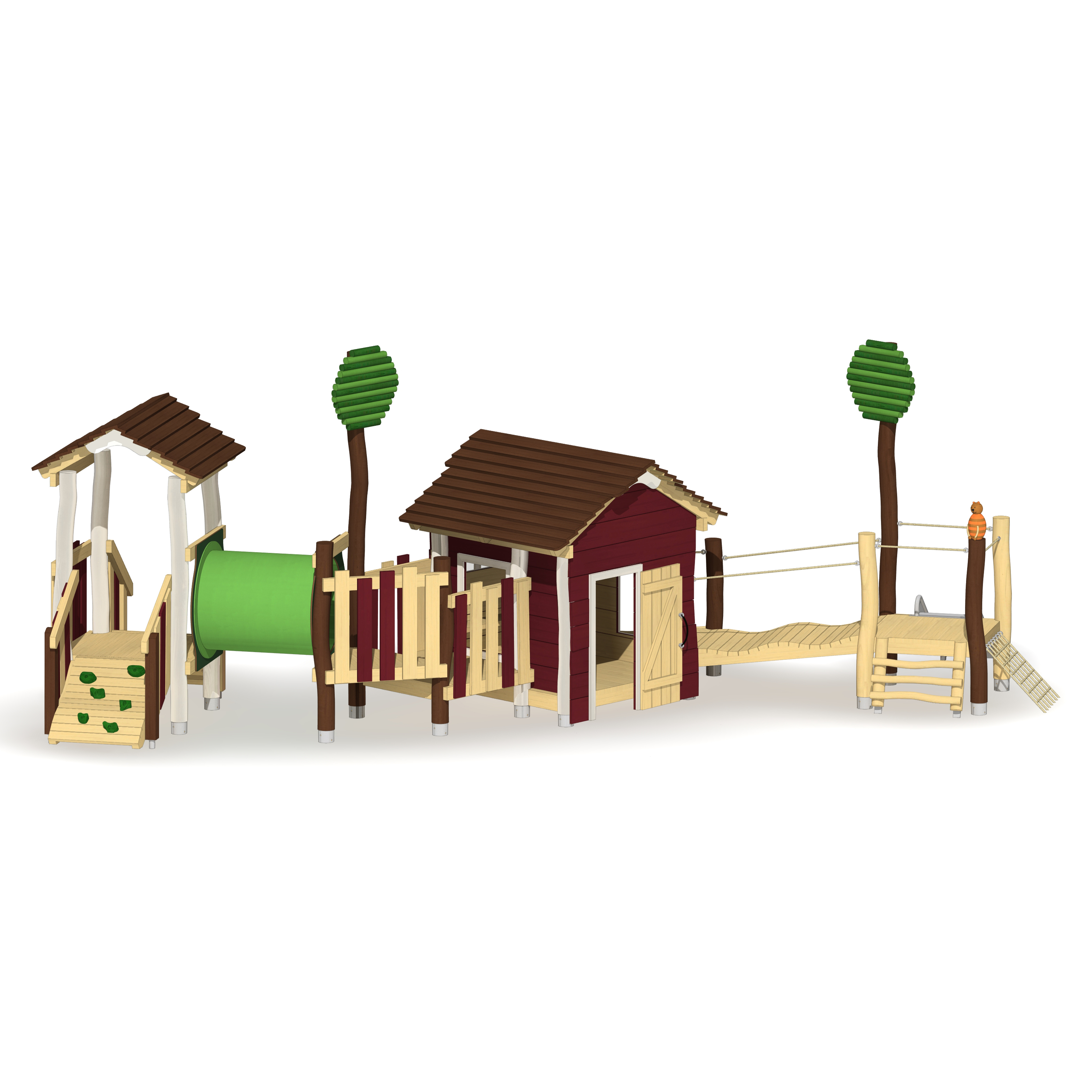 Minispielanlage Schuppen Ansicht 2