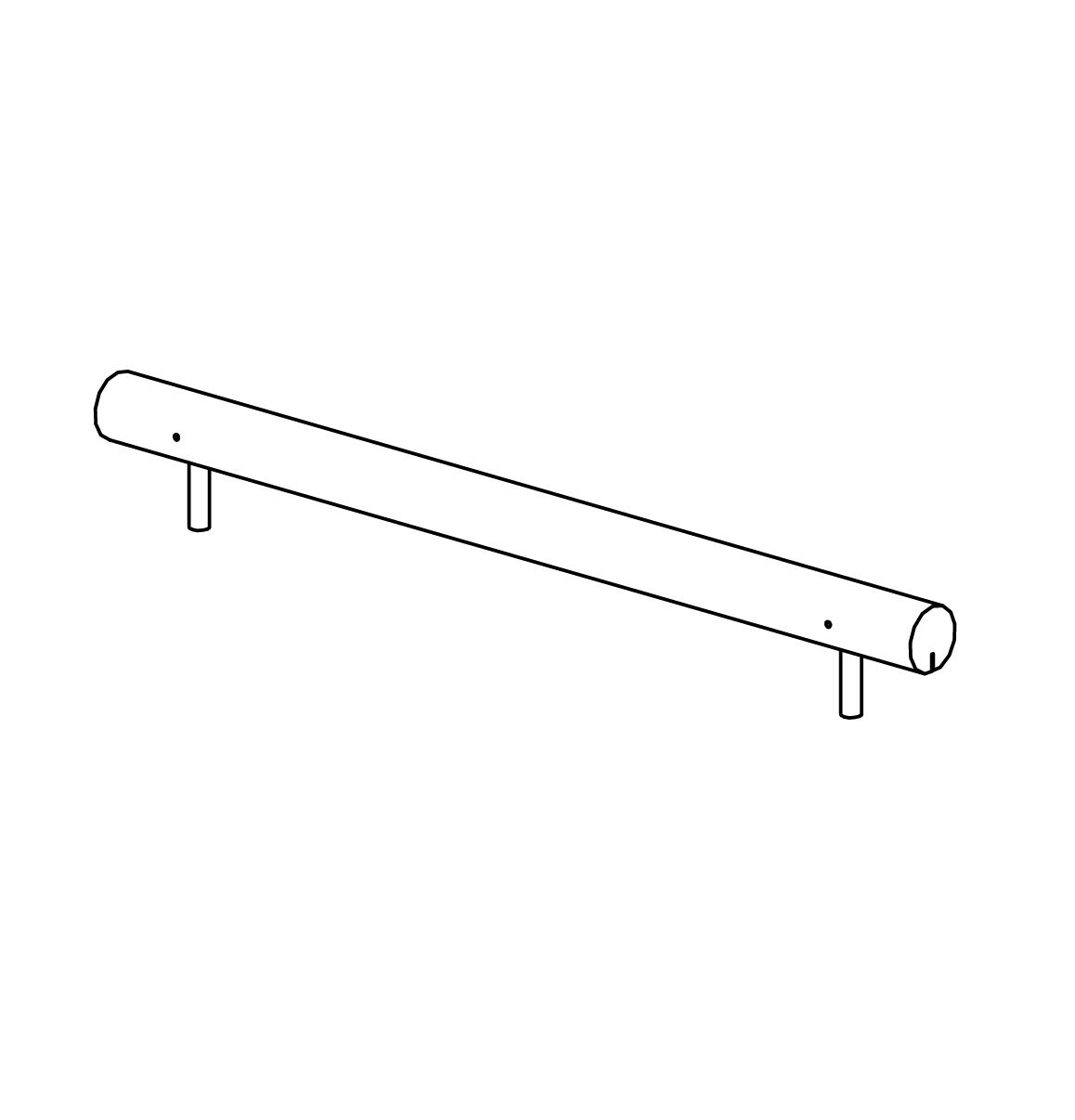 Gerader Balancierbalken Ansicht 2