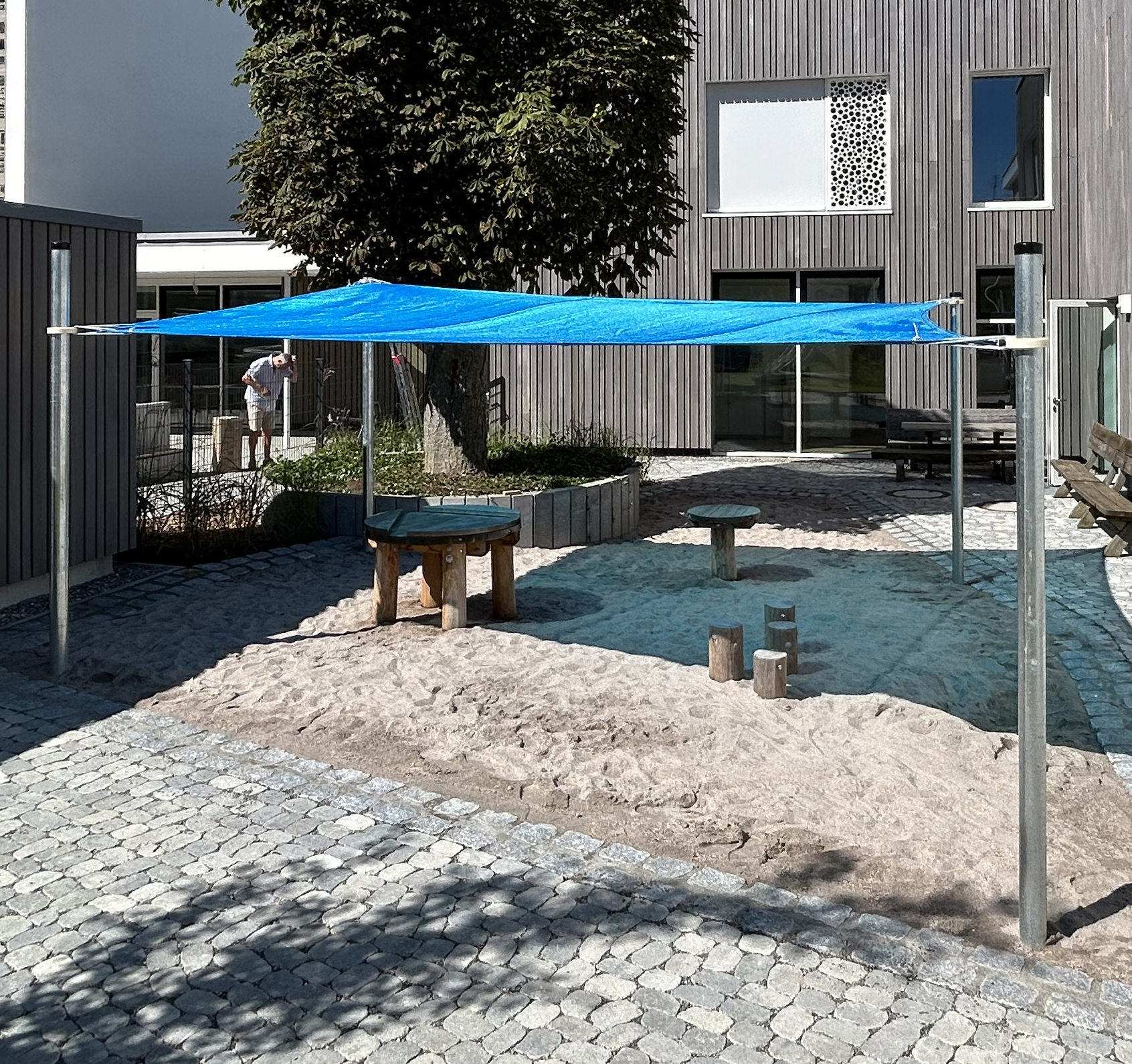 Sonnensegel 350x350cm verstellbar - Ansicht 2