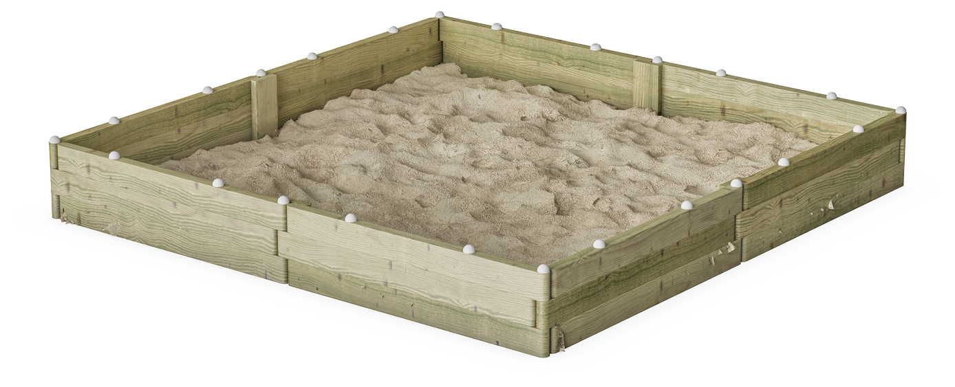 Sandkasten (224 cm x 224 cm) KPL509 Ansicht 3