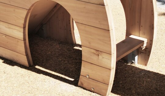 bimbo Rutsche Edelstahl - wood Ansicht 3