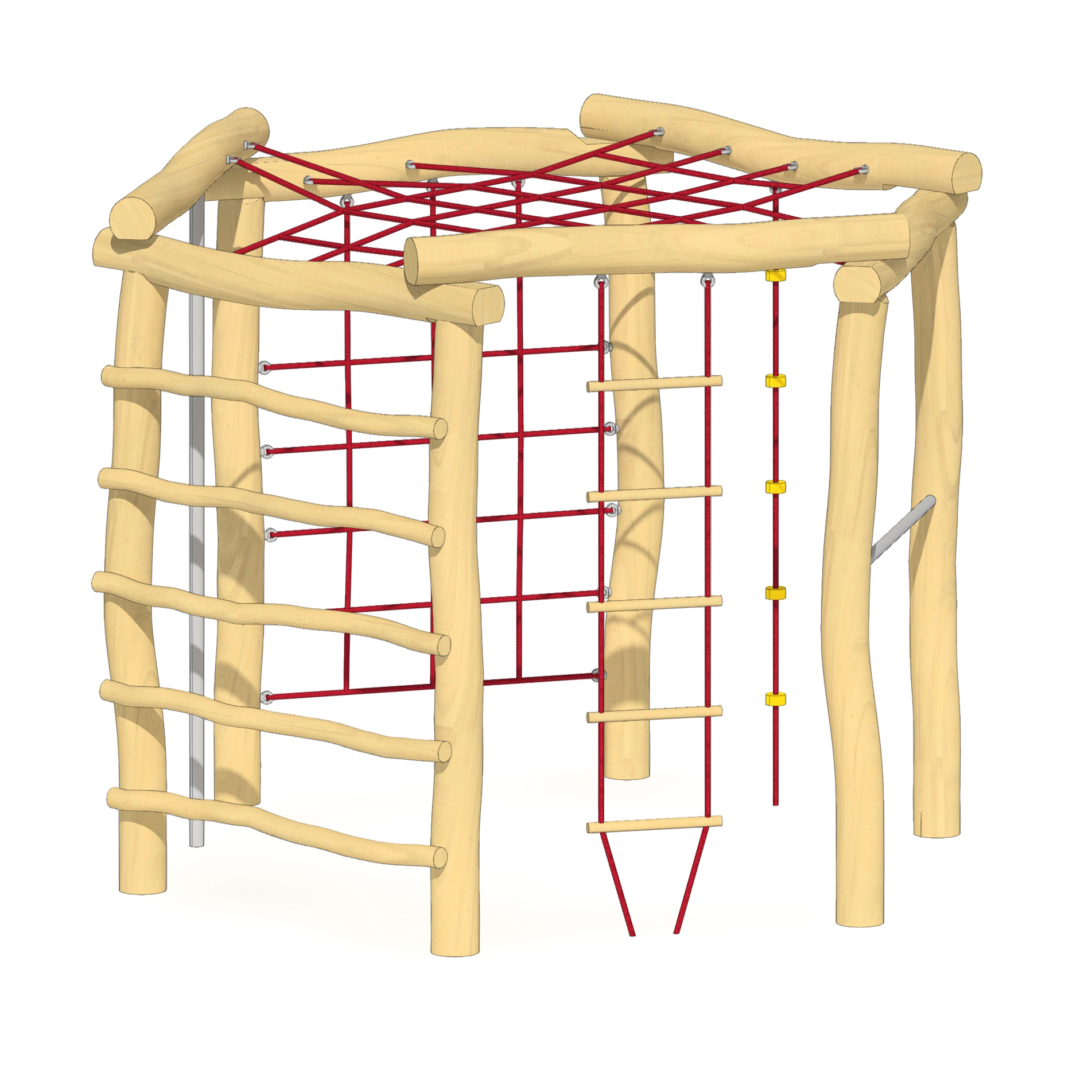 Sechseckanlage H200cm Dachnetz Ansicht 2