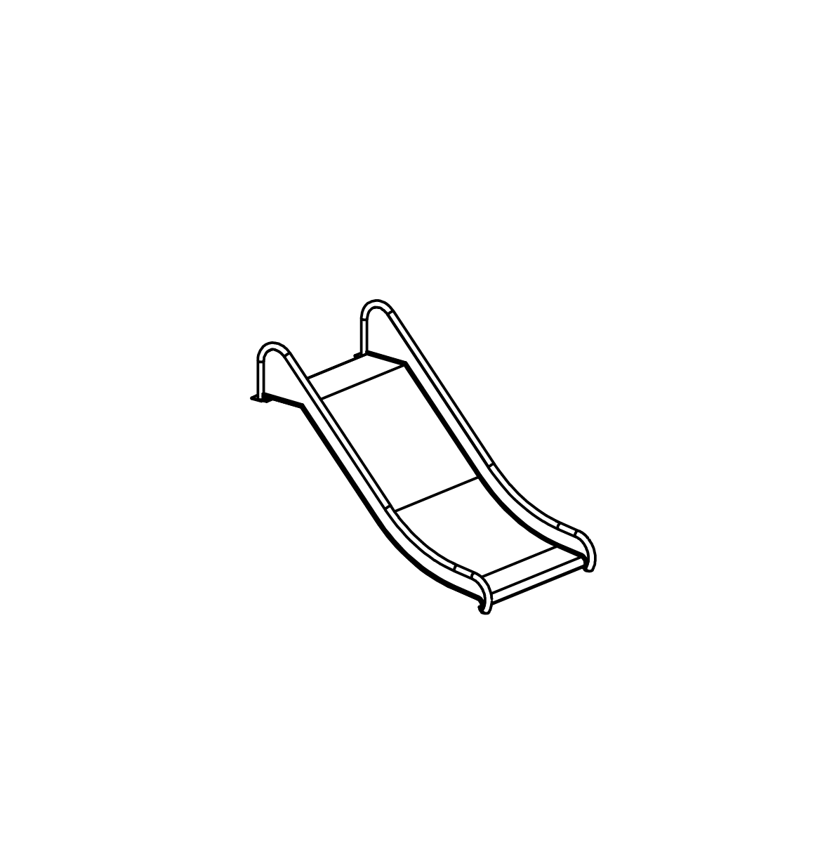 Edelstahlrutsche Ansicht 2