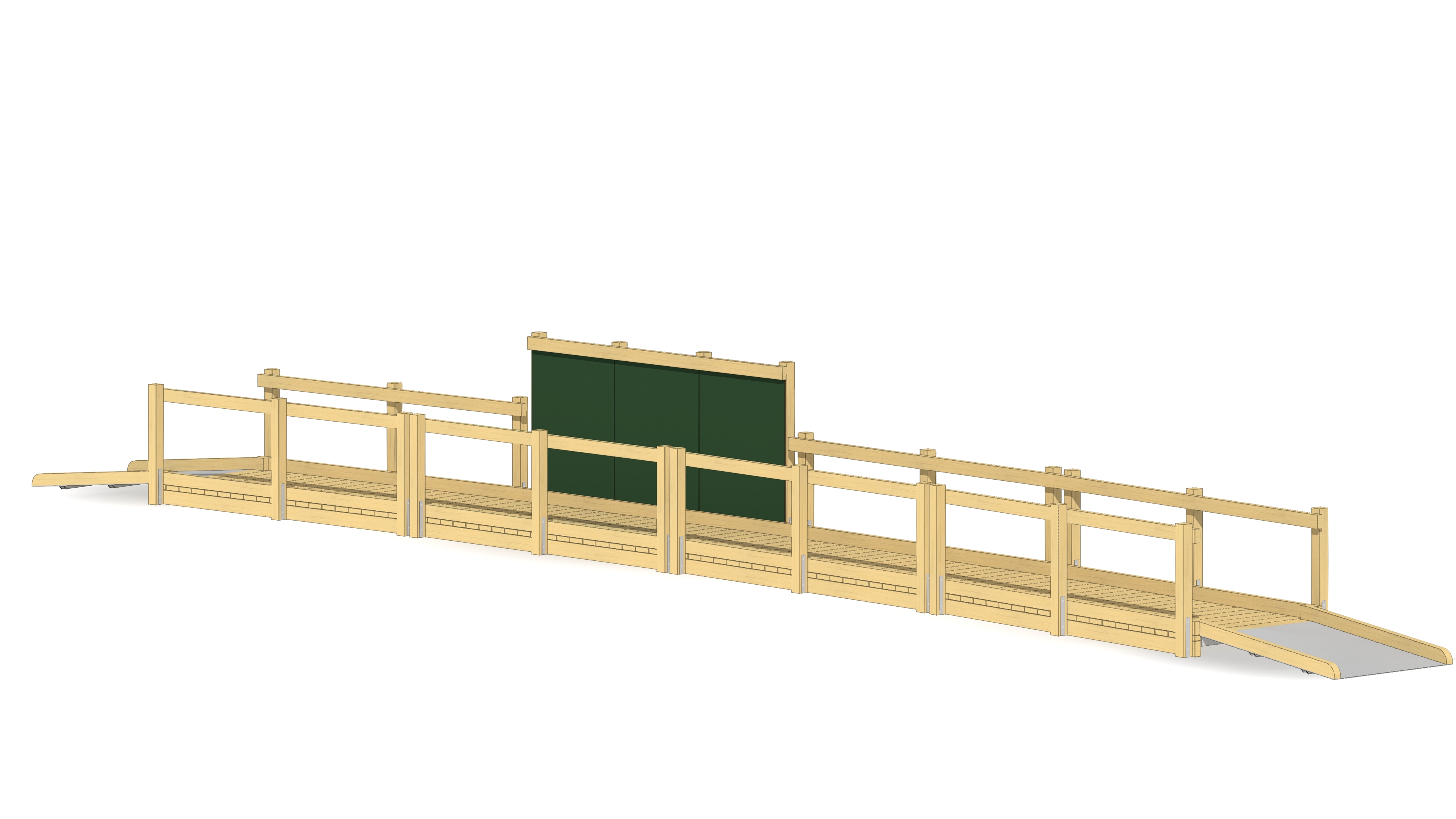Steg mit Rampen und Maltafel Ansicht 2
