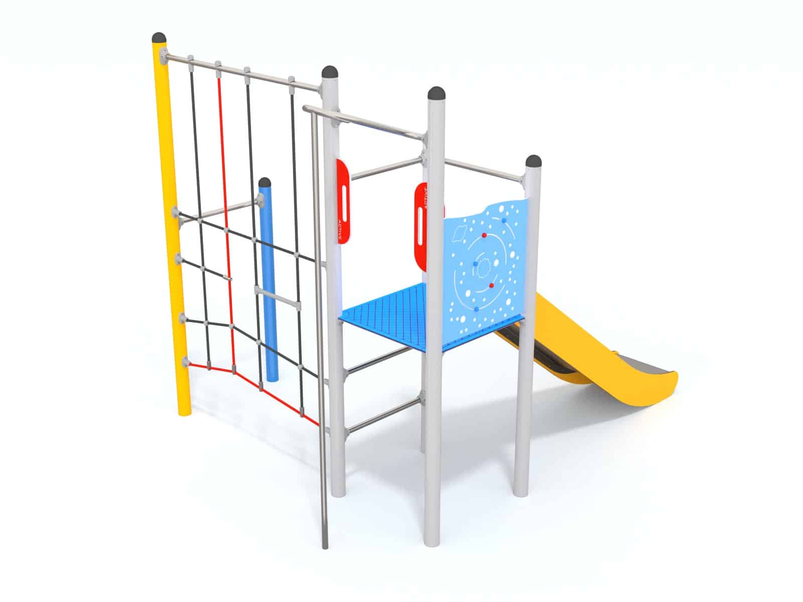 Turm mit Rutsche für den Spielplatz Ansicht 3