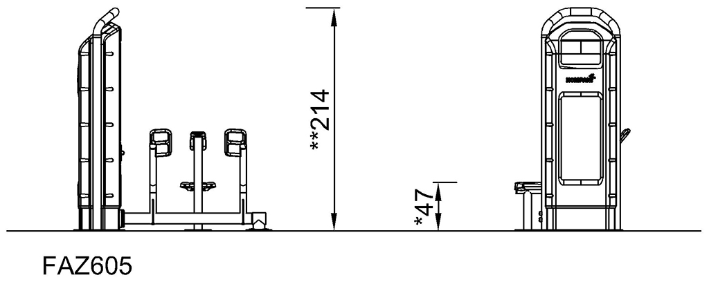 Horizontal-Rudern Pro FAZ605 Ansicht 5