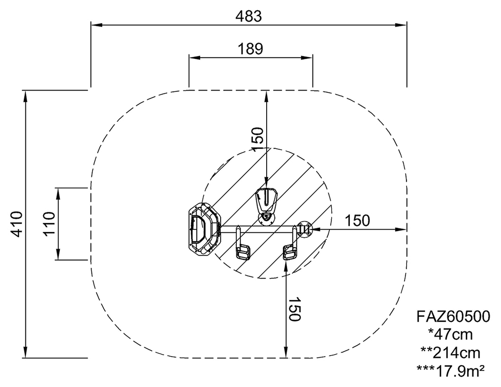 Horizontal-Rudern Pro FAZ605 Ansicht 6