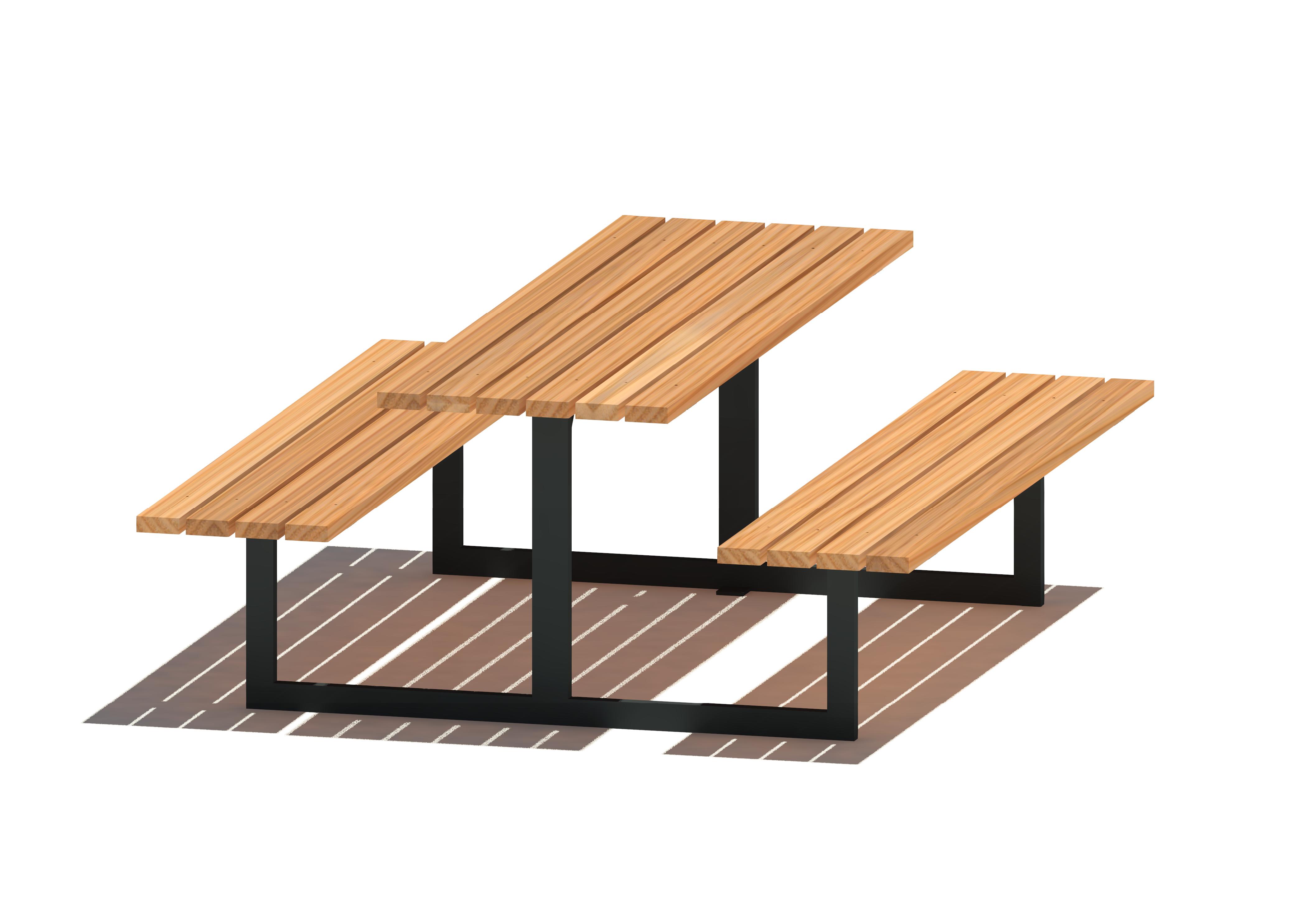 Bank-Tisch-Bank-Kombination 15001 Ansicht 2