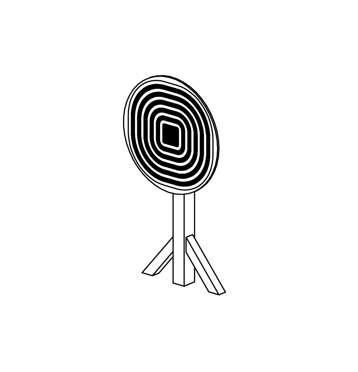 Rotierende Scheibe: Pulsation Ansicht 2