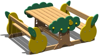 Sitzgruppe "Birne", Kinderland Neeser