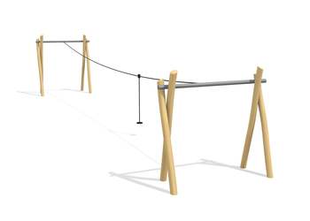 3-Bein Seilbahn nature an Hügel Ansicht 4