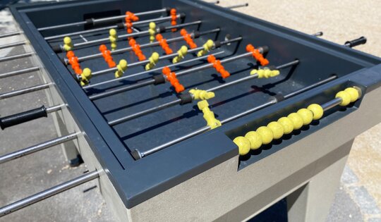 Tischfussball Acryl-Beton anthrazit Ansicht 1