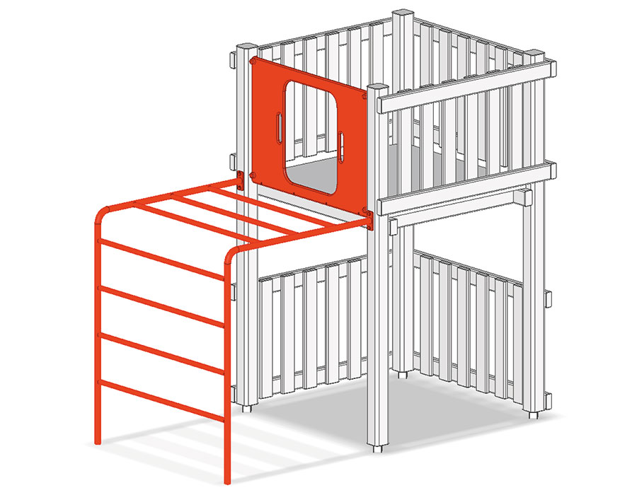 Metallhangelleiter Ansicht 2