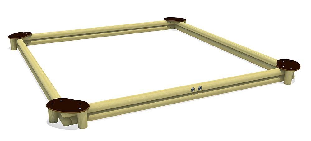 Sandkasten Sandy Quadrat 360
