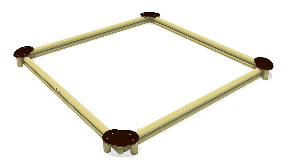 Sandkasten Sandy Quadrat 360 Ansicht 3