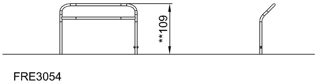Steh- und Sitzgeländer FRE3054 Ansicht 3
