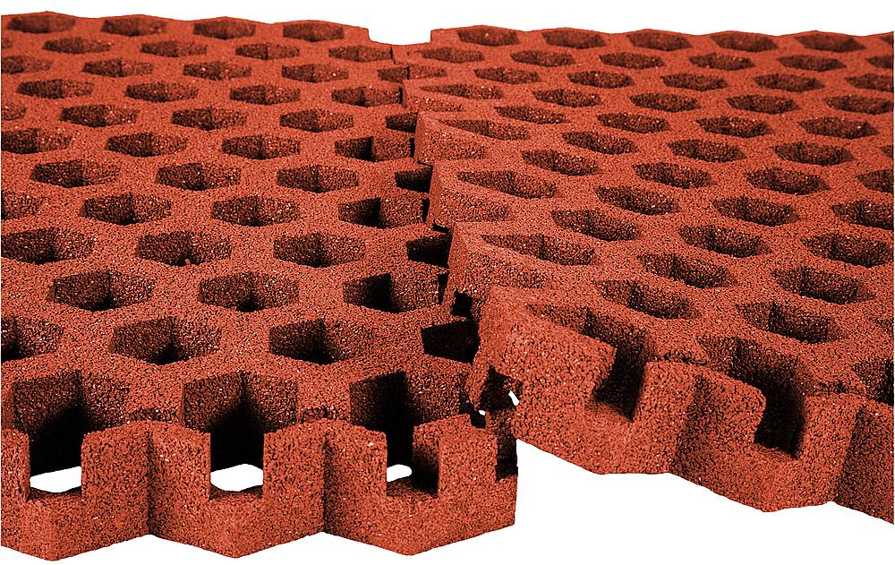 Rasengitterplatte Hexagon 65 mm rotbraun, Fallhöhe bis 240 cm Ansicht 5