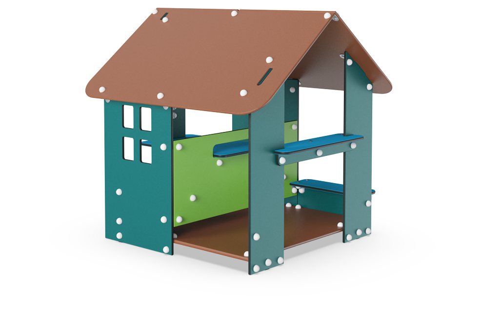 Spielhaus, GreenLine BASIC752 Ansicht 3