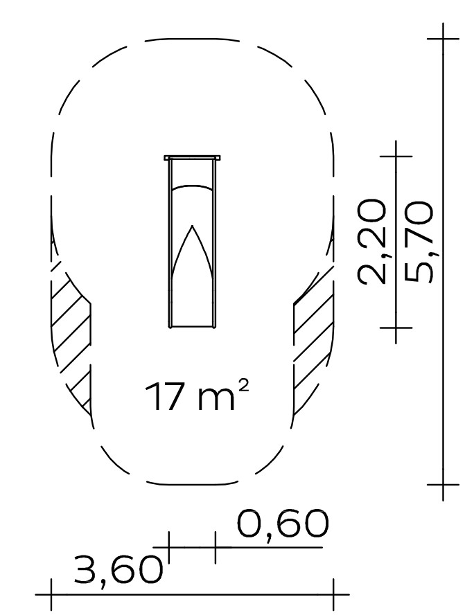 Anbau-Muldenrutsche (0,80) Ansicht 3