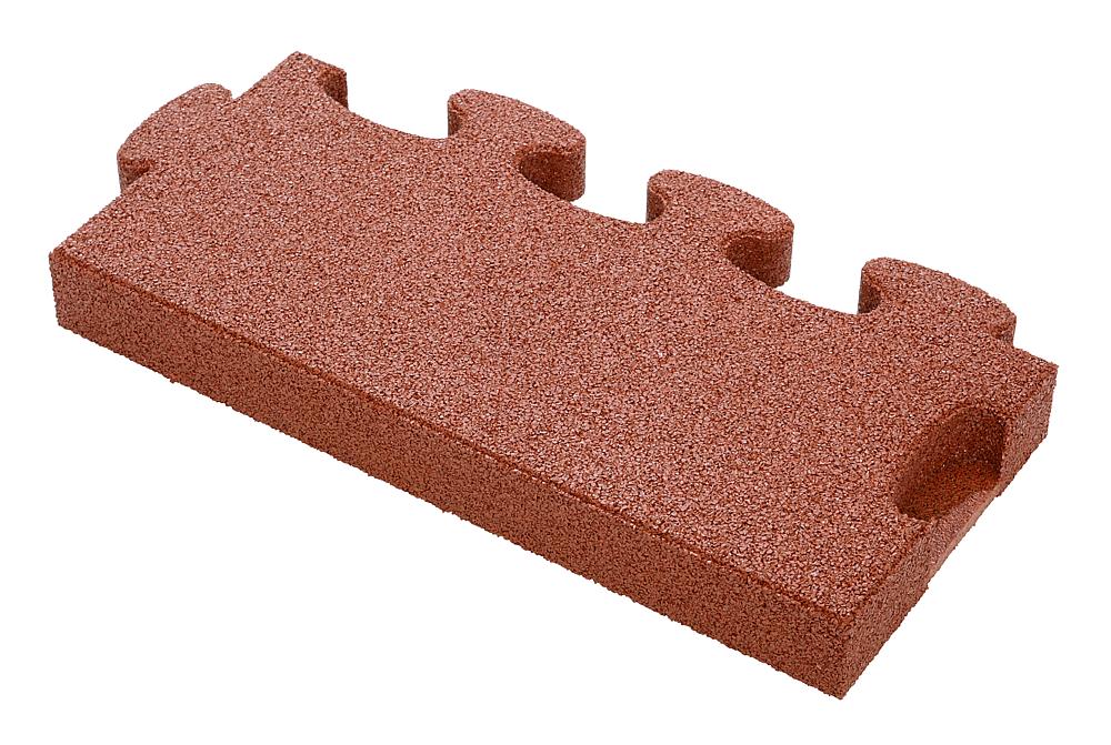 Puzzle Mat 3D Randplatte ohne Zwischenelement 60 mm rotbraun Ansicht 4