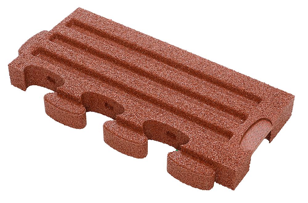Puzzle Mat 3D Randplatte ohne Zwischenelement 60 mm rotbraun Ansicht 5