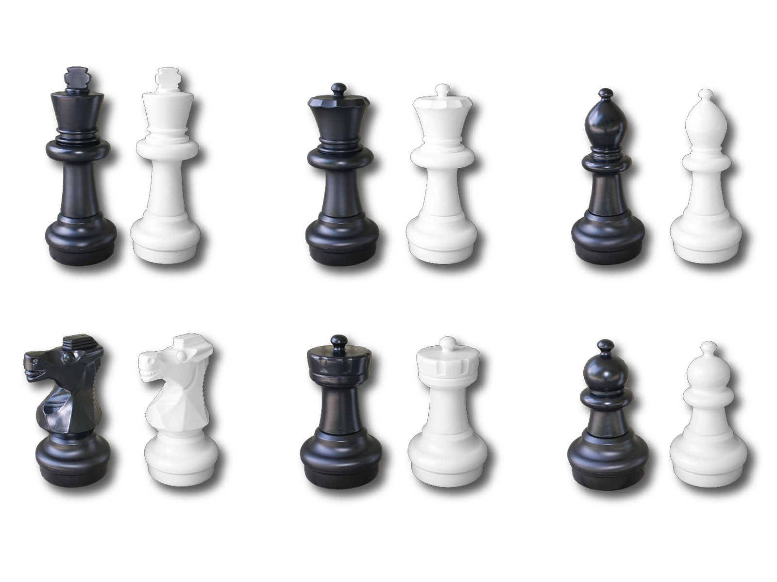 Schachspielfiguren – Bauer schwarz Ansicht 1