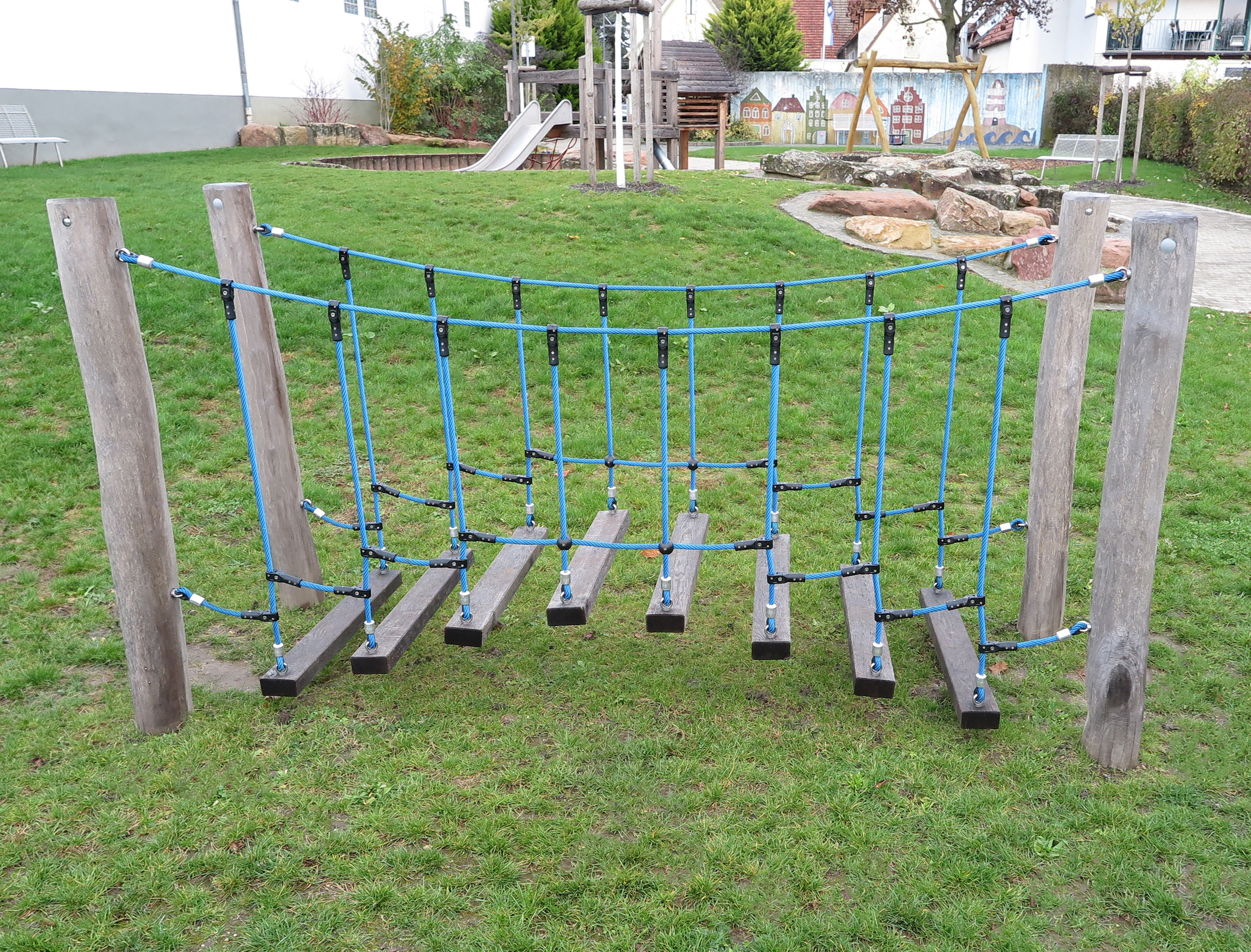 Seiltreppenbrücke 3m Ansicht 2