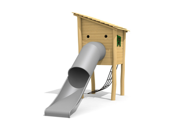 Netzhütte mit Pultdach Ansicht 5