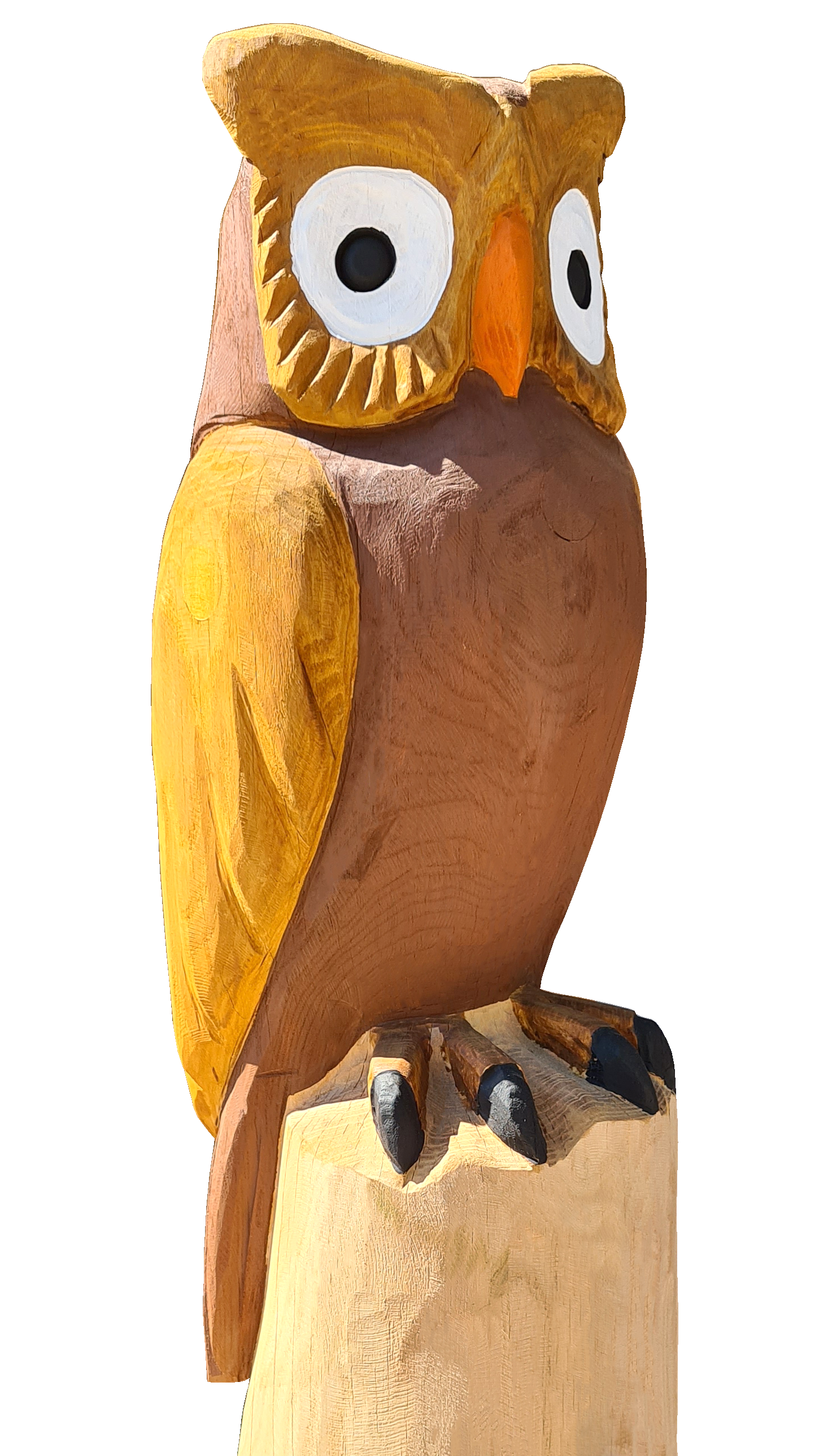 Pfostenkopf/Schnitzfigur Eule - Ansicht 2