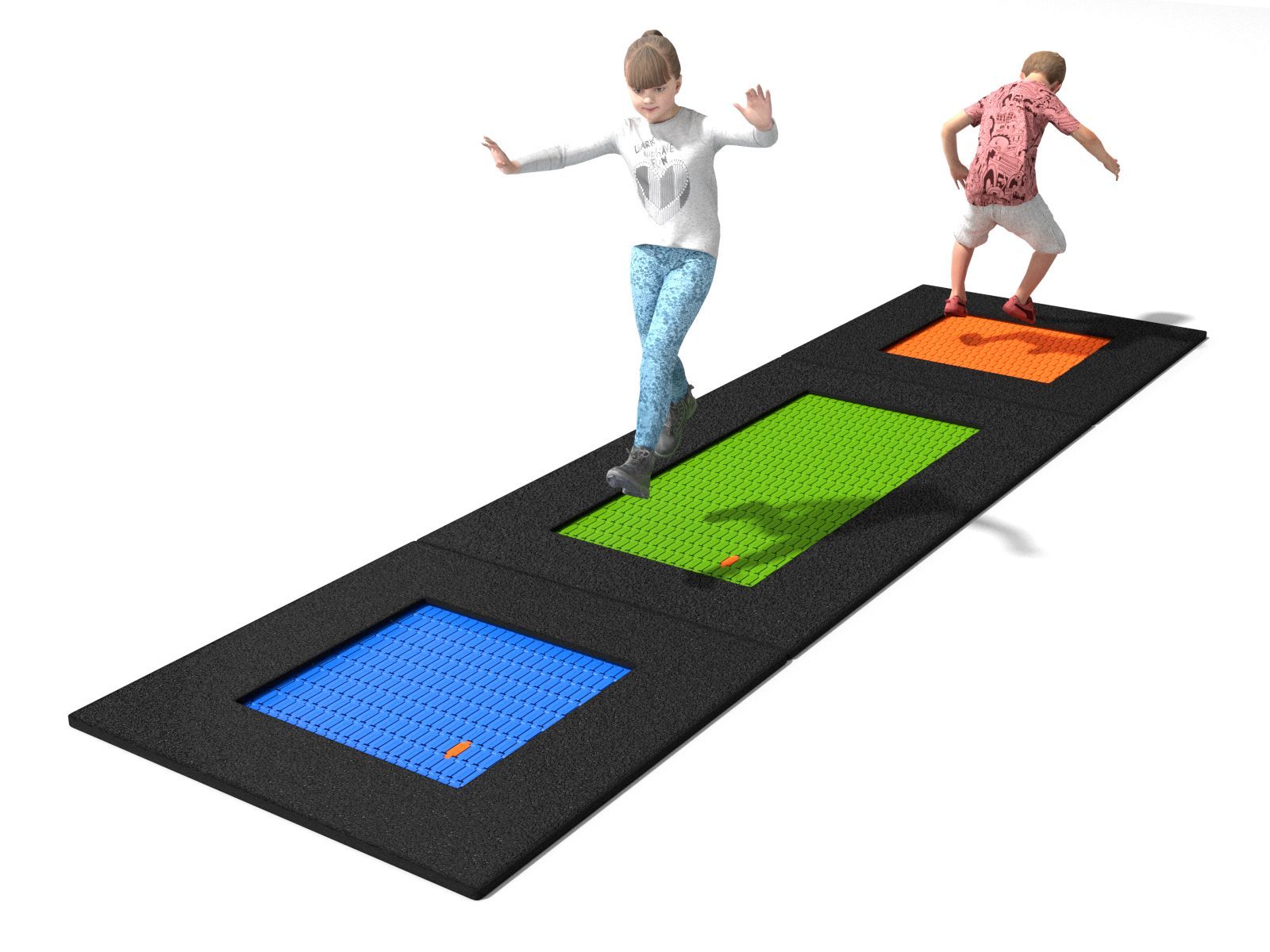 Trampolin Triple 1,36 x 5,02 m Ansicht 2
