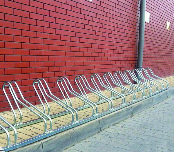 Cross Farradständer Reihenparker für 20 Fahrräder Ansicht 3
