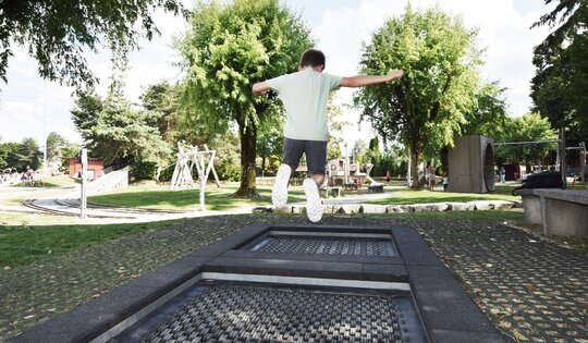 Trampolin Gruppe M3 - bodengleich Ansicht 3